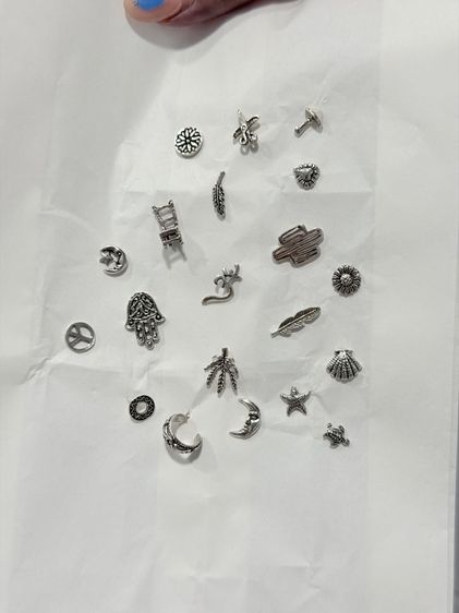 Silver Earring ต่างหูเงินแท้ยกเซ็ท
