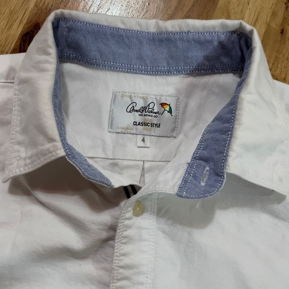 เสื้อเชิ้ต Arnold Palmer ผ้าลินิน สีขาว รูปที่ 4