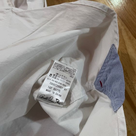 เสื้อเชิ้ต Arnold Palmer ผ้าลินิน สีขาว รูปที่ 6