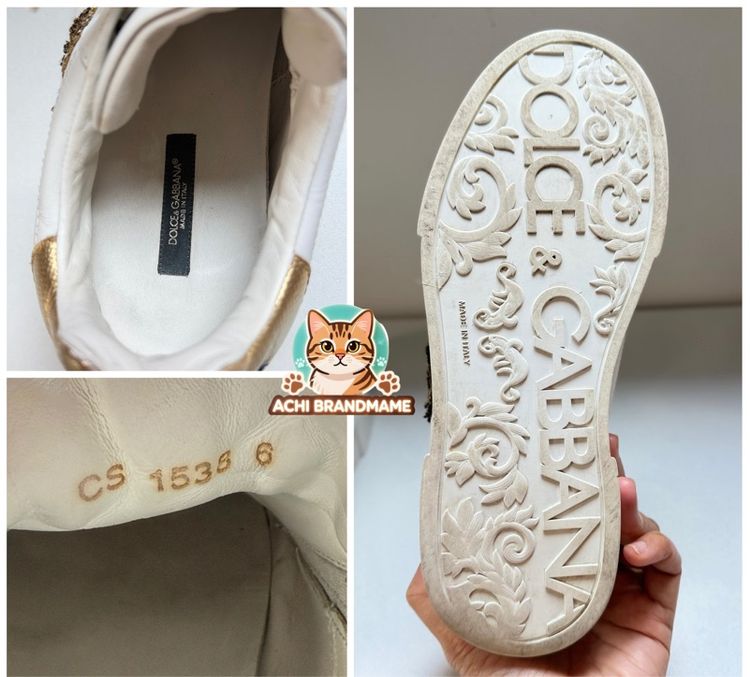 รองเท้าผ้าใบDolceandGabbanaของแท้มือสอง รูปที่ 8