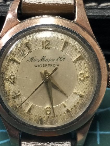 เงินประกันสุภาพสตรี vintage ไขลานนาคหุ้ม ผมอ่านยี่ห้อไม่ออกแต่ใน eBay ขาย 15,000 กว่าบาท เป็นนาฬิกาแบรนด์สวิตซ์ ไขลานเดินได้ปกติ รูปที่ 9