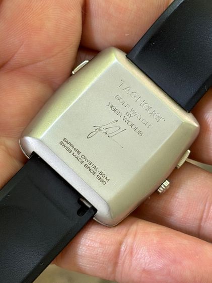 TAG HEUER Professional Sports Golf Watch Tiger Woods WAE1110 Titanium Mother of Pearl  รูปที่ 11