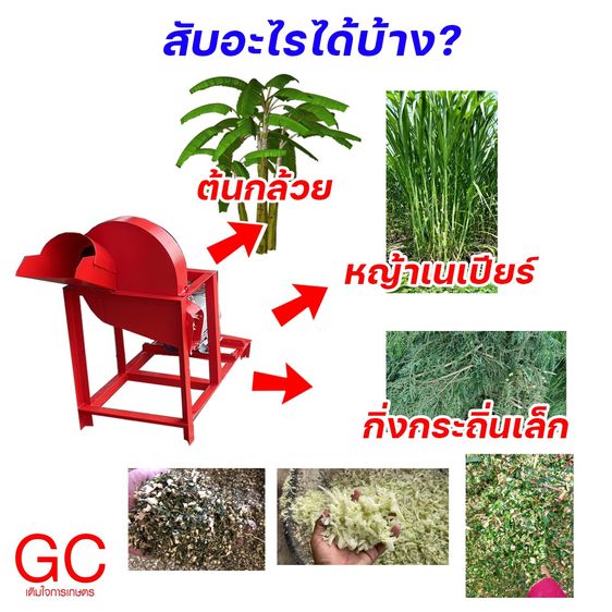 เครื่องสับต้นกล้วย สับหญ้าไฟฟ้า สับไว แรงจริง พร้อมใช้งาน รูปที่ 7
