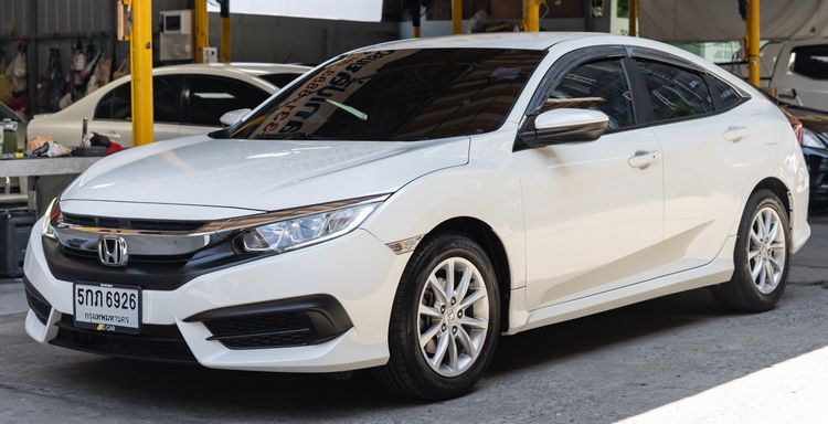 Honda Civic 2016 1.8 E i-VTEC Sedan เบนซิน ไม่ติดแก๊ส เกียร์อัตโนมัติ ขาว รูปที่ 2