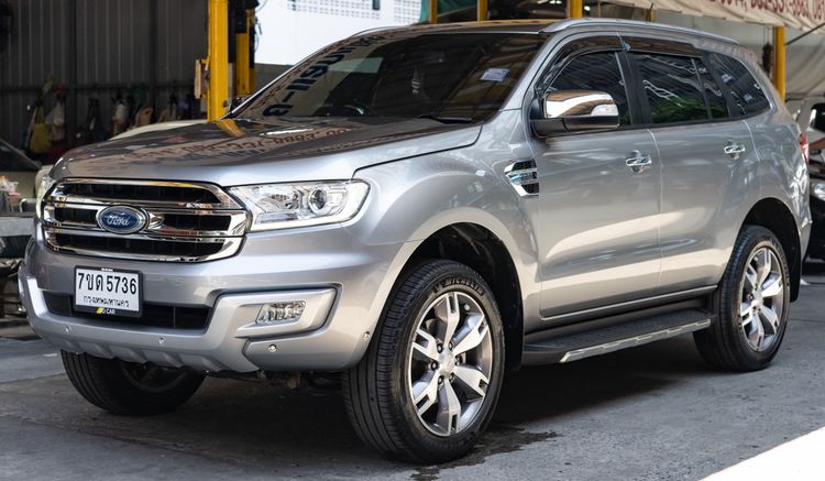 Ford Everest 2018 3.2 Titanium Plus 4WD Utility-car ดีเซล ไม่ติดแก๊ส เกียร์อัตโนมัติ เทา รูปที่ 2