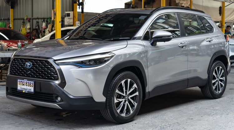 Toyota Corolla Cross 2021 1.8 Hybrid Premium Safety Utility-car ไฮบริด ไม่ติดแก๊ส เกียร์อัตโนมัติ เทา รูปที่ 2