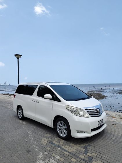 Toyota Alphard 2010 2.4 V Van เบนซิน ไม่ติดแก๊ส เกียร์อัตโนมัติ ขาว รูปที่ 4