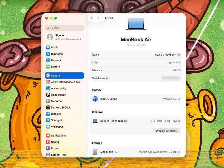 MacBook Air 13.6-inch M4 2025 Ram16GB SSD512GB Midnight apple care 10 April 2026  รูปที่ 12