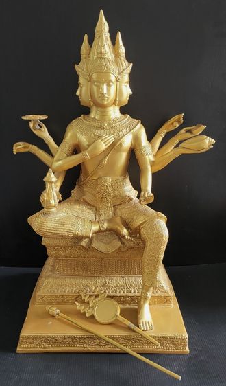 ท้าวมหาพรหม  9 นิ้ว  สูง 21 นิ้ว สูงใหญ่ รูปที่ 8