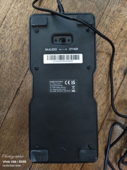 M audio ex p expression controller pedal ฟุตสวิทช์ polarity สำหรับ midi keyboard piano.  และเชื่อมต่อ yuimer kpt pro multi effect ได้  สภาพด รูปที่ 3