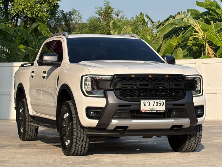 Ford Ranger 2022 2.0 Turbo Hi-Rider Wildtrak Pickup ดีเซล ไม่ติดแก๊ส เกียร์อัตโนมัติ ขาว รูปที่ 3