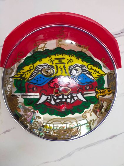 สิงโตคาบดาบ กระจกนูน 12นิ้ว เป็นสัญลักษณ์ของอำนาจและการปกป้อง หรือขับไล่พลังงานลบสิ่งชั่วร้ายและสิ่งไม่ดีไม่ให้เข้าบ้าน รูปที่ 13