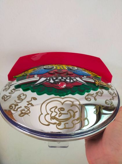 สิงโตคาบดาบ กระจกนูน 12นิ้ว เป็นสัญลักษณ์ของอำนาจและการปกป้อง หรือขับไล่พลังงานลบสิ่งชั่วร้ายและสิ่งไม่ดีไม่ให้เข้าบ้าน รูปที่ 3