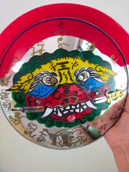 กระจกนูนสิงโตคาบดาบ 12 นิ้ว เป็นสัญลักษณ์ของอำนาจและการปกป้อง หรือขับไล่พลังงานลบสิ่งชั่วร้ายและสิ่งไม่ดีไม่ให้เข้าบ้าน รูปที่ 3