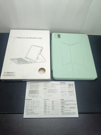 เคสคีย์บอร์ด iPad Air 4 5  Pro 11" พร้อมทัชแพด สีเขียวมิ้นท์ สภาพนางฟ้า รูปที่ 6
