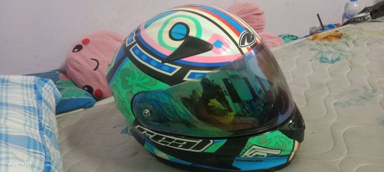 หมวกกันน็อค Real Helmets รุ่น Falcon ลาย Buriram.  รูปที่ 5