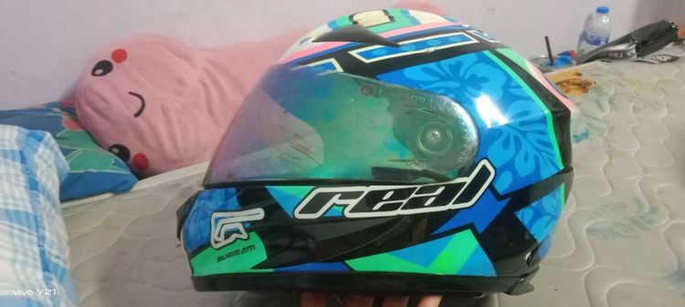 หมวกกันน็อค Real Helmets รุ่น Falcon ลาย Buriram.  รูปที่ 6