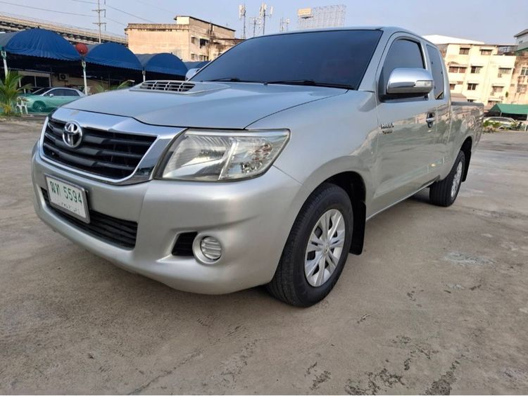 Toyota Hilux Vigo Champ 2012 Smart Cab 2.7 J Pickup เบนซิน ไม่ติดแก๊ส เกียร์ธรรมดา เทา รูปที่ 2