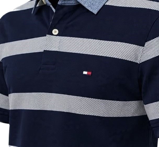 Tommy Hilfiger Custom Fit Coupe Sur Horizontal Stripes  รูปที่ 3