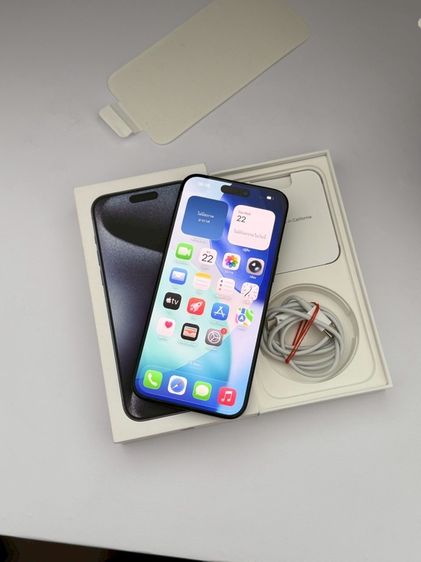 iPhone 15 pro max 512g สีบลู สภาพสวยมาก รูปที่ 2
