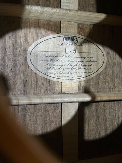 Yamaha L-5 solid top made in Japan รูปที่ 2