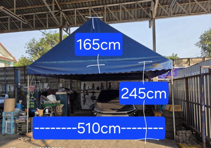 เต็นท์​ผ้าใบ​ 5x6เมตร