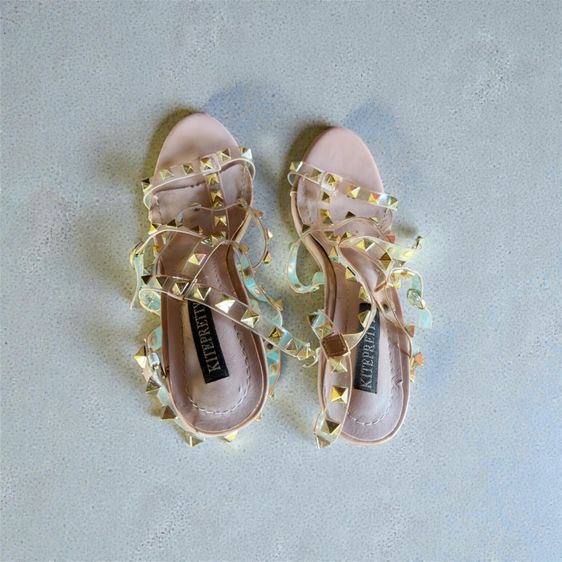 ชมพู หนัง PU UK 4.5 | EU 37 1/3 | US 6 อื่นๆ รองเท้าส้นสูง