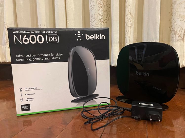 อุปกรณ์เครือข่าย ขาย Router Belkin N600DB