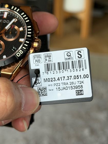 Mido Ocean Star Chronograph Rose Gold PVD (New Old Stock) NOS  รูปที่ 14