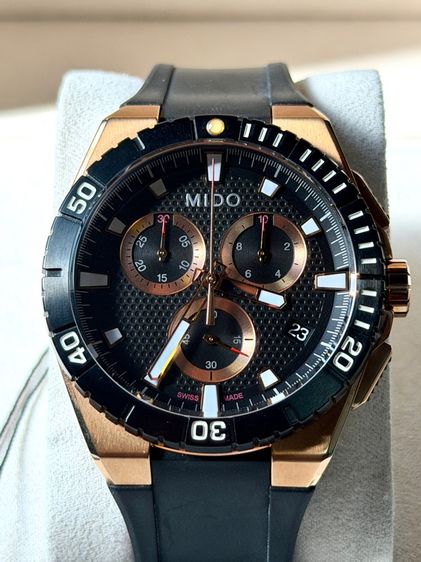 Mido Ocean Star Chronograph Rose Gold PVD (New Old Stock) NOS  รูปที่ 2