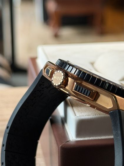 Mido Ocean Star Chronograph Rose Gold PVD (New Old Stock) NOS  รูปที่ 10