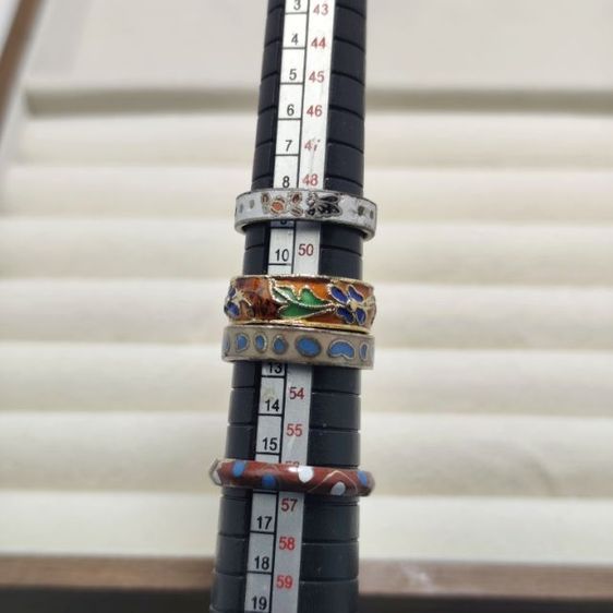 🔖แหวนกังไส 4 วง คละไซส์ ของจริงสวยมาก งานจากต่างประเทศ รูปที่ 8