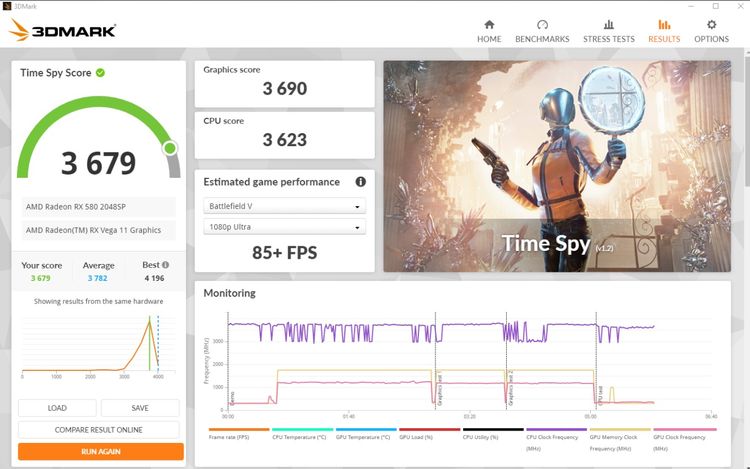 ขายคอมพิวเตอร์  พร้อมใช้ RYZEN 5 2400G RAM 16GB RX 580 2048SP จอ 24นิ้ว  100Hz ครบชุด รูปที่ 5