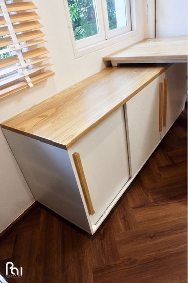 โต๊ะทำงาน โต๊ะเขียนหนังสือ ไม้จริง มีดีไซน์ ราคาโรงงาน สั่งทำใหม่ได้เลย รูปที่ 4