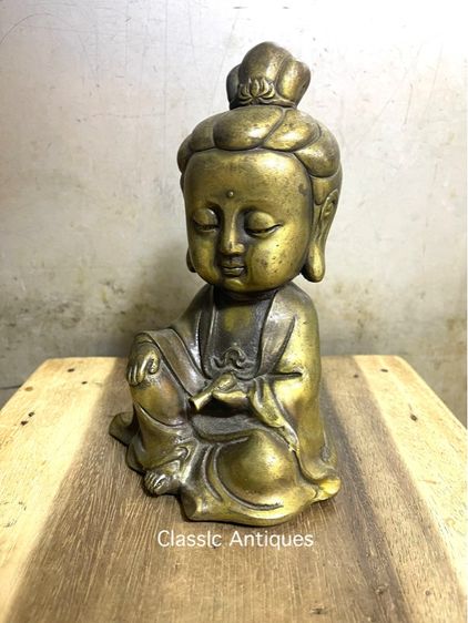 เจ้าแม่กวนอิม ทองเหลืองสะสมC1 รูปที่ 4