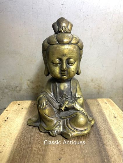 เจ้าแม่กวนอิม ทองเหลืองสะสมC1