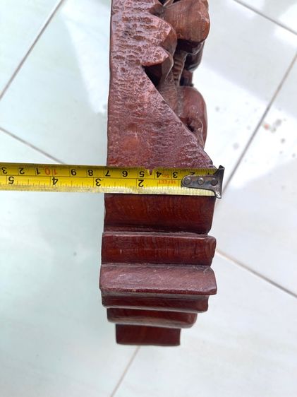 นาฬิกา ไม้สักแกะสลักลายช้าง เก่าสะสม รูปที่ 12