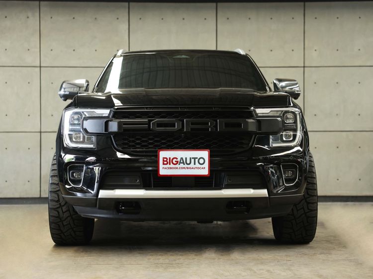 Ford Everest 2023 2.0 Titanium Plus 4WD Utility-car ดีเซล ไม่ติดแก๊ส เกียร์อัตโนมัติ ดำ รูปที่ 4