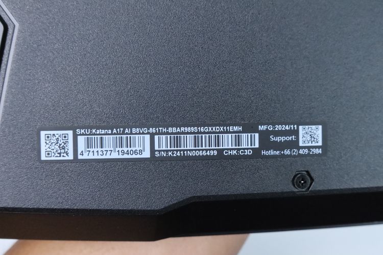 MSI KATANA A17 AI  Ryzen 9 8940H-RTX4070 RAM16-1TB รูปที่ 15