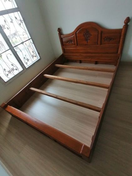 เตียงไม้สัก 5ฟุต รูปที่ 3