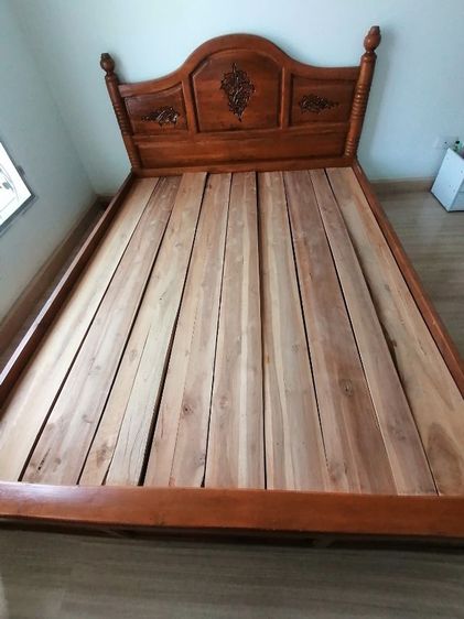 เตียงไม้สัก 5ฟุต รูปที่ 2