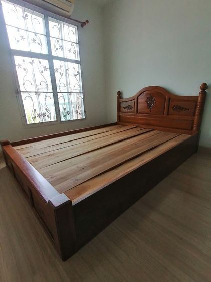 เตียงไม้สัก 5ฟุต รูปที่ 4