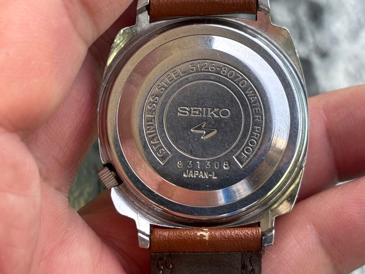 ขายนาฬิกาวินเทจ Seiko 5 (5126-8070) 23 Jewels - หน้าเงินสวยคลาสสิก หายากน่าสะสม รูปที่ 10