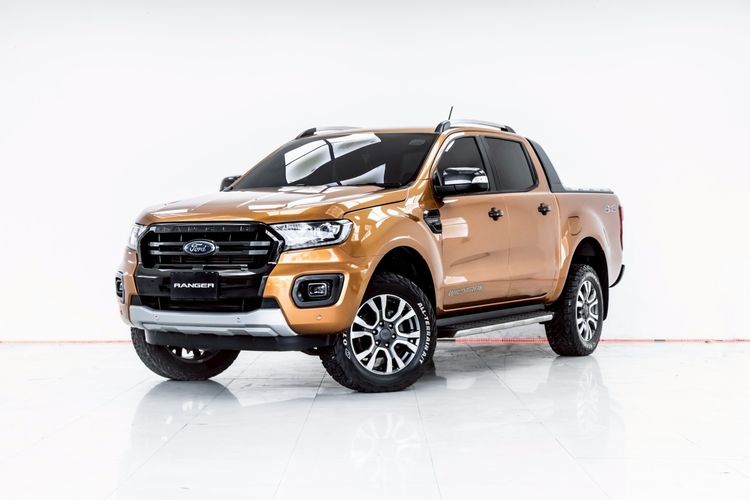 รถ Ford Ranger 2.0 Turbo Hi-Rider Wildtrak สี ส้ม