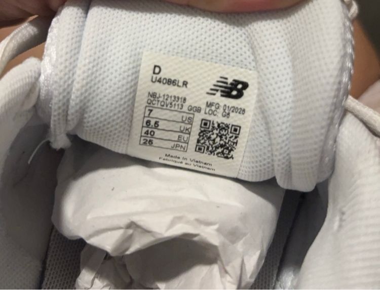 ✨ New Balance 408 สีขาว-เงิน (Bianco Argento) ของแท้  รูปที่ 2