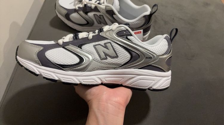 ✨ New Balance 408 สีขาว-เงิน (Bianco Argento) ของแท้ 