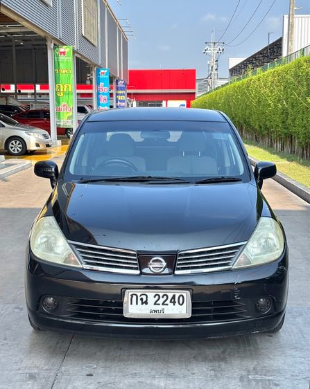 Nissan Tiida 2008 1.6 M Latio Sedan เบนซิน ไม่ติดแก๊ส เกียร์ธรรมดา ดำ รูปที่ 2