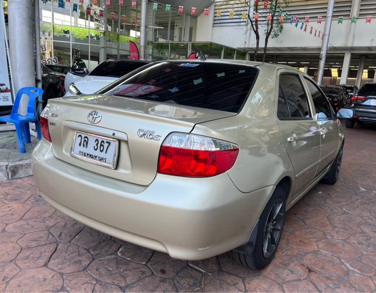 Toyota Vios 2003 1.5 E Sedan เบนซิน ไม่ติดแก๊ส เกียร์อัตโนมัติ บรอนซ์ทอง รูปที่ 4