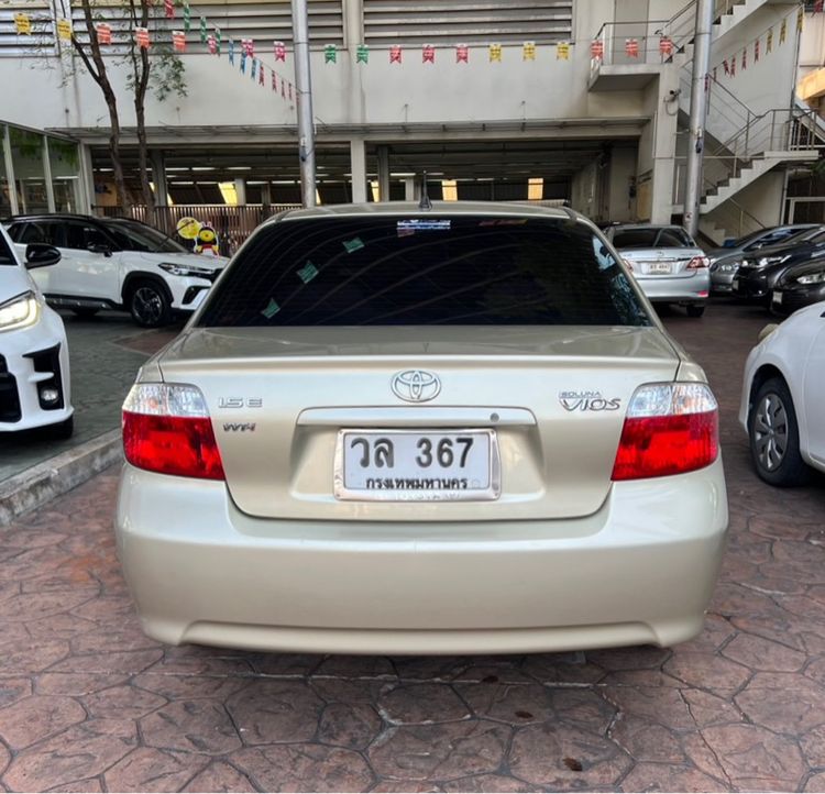 Toyota Vios 2003 1.5 E Sedan เบนซิน ไม่ติดแก๊ส เกียร์อัตโนมัติ บรอนซ์ทอง รูปที่ 3