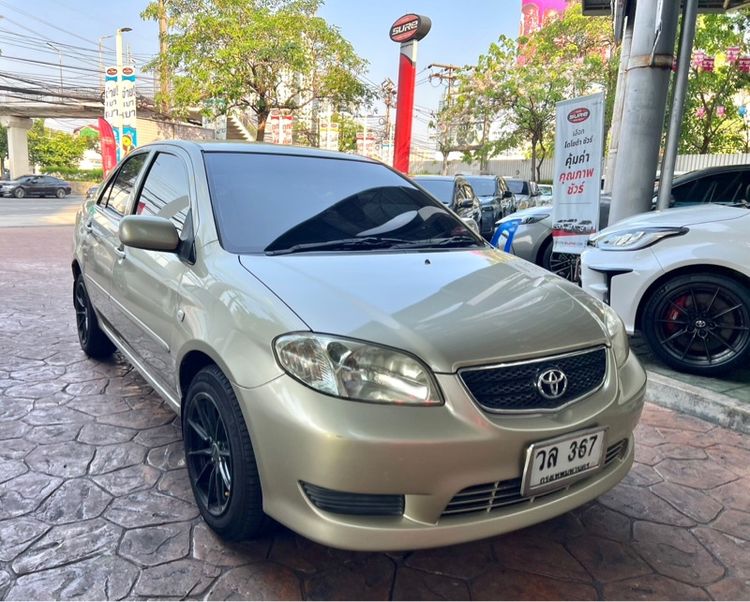 Toyota Vios 2003 1.5 E Sedan เบนซิน ไม่ติดแก๊ส เกียร์อัตโนมัติ บรอนซ์ทอง